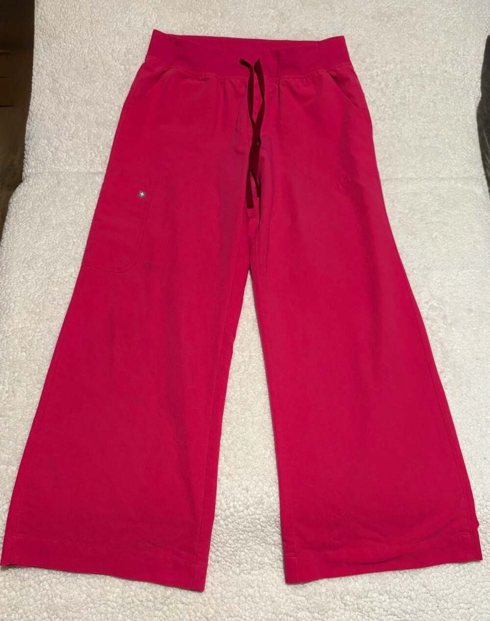 Figs Technical Collection Scrub Pants Women's XL Pink Drawstring Pockets